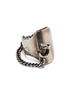 Ann Demeulemeester серебряное цепочное кольцо