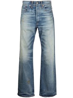 Ralph Lauren RRL прямые джинсы с эффектом потертости