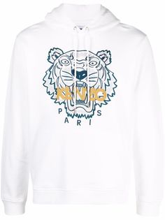 Kenzo худи свободного кроя с вышивкой Tiger