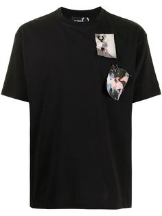 Raf Simons X Fred Perry футболка с нашивками