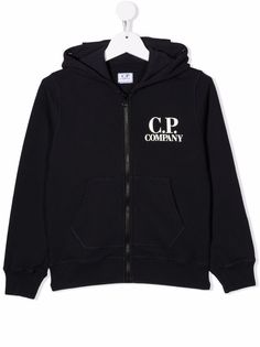 C.P. Company Kids куртка с капюшоном и логотипом
