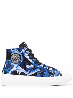 Versace кеды Greca с принтом Baroccoflage