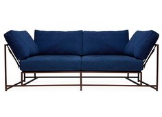 Двухместный диван дэним (the_sofa) синий 193x63x90 см.