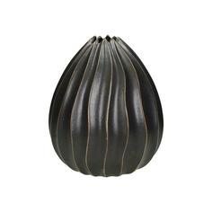 Ваза декоративная Kersten керамика черная 22.5x22.5x26cm