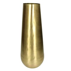 Ваза декоративная Kersten металл золотая 17.5x17.5x47cm