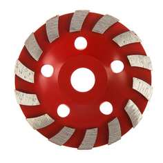 Зачистная TURBO-сегментная алмазная чашка ЛОМ Lom