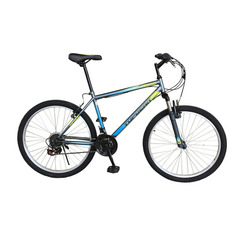 Велосипед Topgear Forester (2021) горный рам.:18" кол.:26" серый/голубой 18кг (ВН26432К)