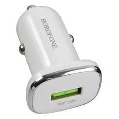 Сетевое зарядное устройство Borofone BZ12A Lasting Power, USB, 3A, белый Noname