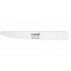 ruNail, Пилка для искусственных ногтей, белая, нож, 150/180