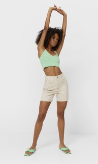 Stradivarius Длинные Шорты Цвет Камня 32