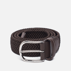 Ремень Andersons Classic Plain Elastic Woven, цвет коричневый