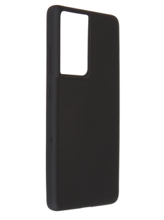 Чехол Pero для Samsung Galaxy S21 Ultra Liquid Silicone Black PCLS-0038-BK ПЕРО