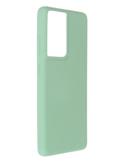 Чехол Pero для Samsung Galaxy S21 Ultra Liquid Silicone Green PCLS-0038-GN ПЕРО