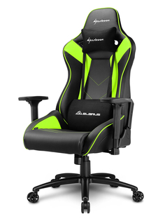 Компьютерное кресло Sharkoon Elbrus 3 Black-Green