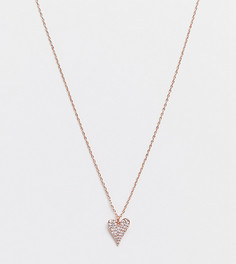 Ожерелье цвета розового золота с маленькой подвеской в виде сердца Kate Spade-Золотистый