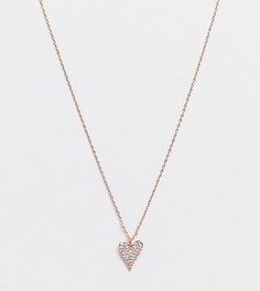 Ожерелье цвета розового золота с маленькой подвеской в виде сердца Kate Spade-Золотистый