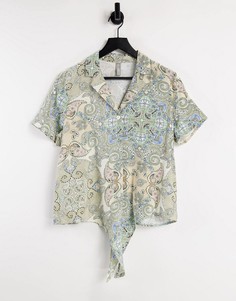 Рубашка в стиле casual с принтом пейсли (от комплекта) Only-Multi