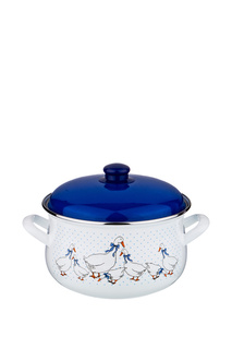 Кастрюля эмалированная 6 л Agness