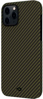 Чехол PITAKA для iPhone 12 Pro Max, зеленый/черный (KI1205PM)