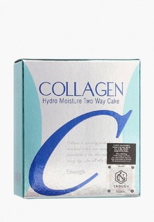 Пудра Enough COLLAGEN HYDRO MOISTURE Two Way Cake SPF 25+ тон 13 + сменный блок