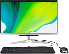 Моноблок Acer Aspire C22-420 DQ.BFRER.003 (серебристый)