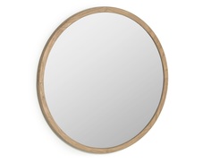 Круглое зеркало alum (la forma) коричневый