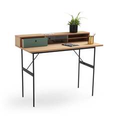 Письменный стол nyjo (laredoute) коричневый 110x89x55 см.