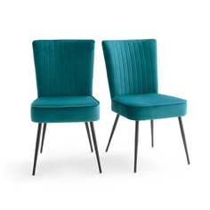 Комплект стульев ronda (2 шт) (laredoute) бирюзовый 47x86x60 см.