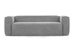 Диван двухместный blok (la forma) серый 210x69x100 см.
