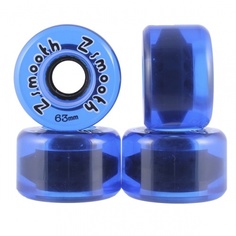 Колеса для лонгборда Z-Flex Z-Smooth Wheels 63 mm Blue Transparent