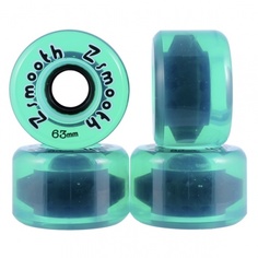 Колеса для лонгборда Z-Flex Z-Smooth Wheels 63 mm Green Transparent