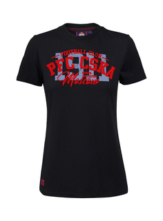 Футболка женская PFC CSKA чёрная (XL) ПФК ЦСКА