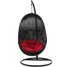 Кресло-гамак подвесное Tengorattan искусственный ротанг с подушкой 100х100х195см