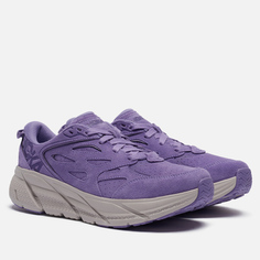 Кроссовки Hoka One One Clifton Suede, цвет фиолетовый