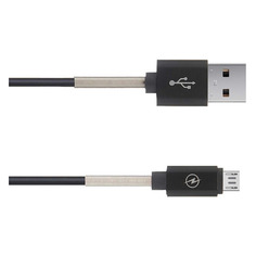 Кабель GAL 2404SM, micro USB (m) - USB (m), 1м, 2A, черный