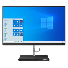 Моноблок LENOVO V50a-24IMB, 23.8", Intel Core i7 10700T, 16ГБ, 512ГБ SSD, Intel UHD Graphics 630, DVD-RW, Windows 10 Professional, черный [11fj0079ru]