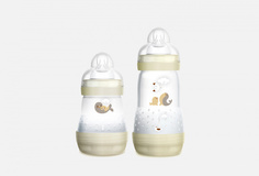 НАБОР: Бутылочки для кормления 0+ и 2+ месяцев MAM
