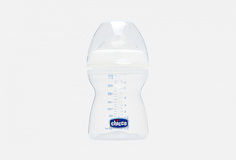 Бутылочка 6+ месяцев и силиконовая соска с наклоном и флексорами Chicco