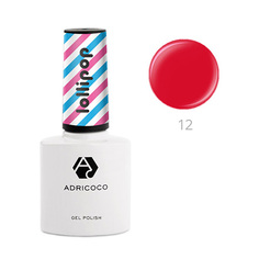 ADRICOCO, Гель-лак Lollipop №12, Вишневный леденец
