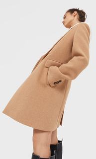 Stradivarius Базовое Пальто Бежевый Xs