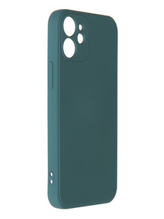Чехол Pero для APPLE iPhone 12 mini Liquid Silicone Dark Green PCLS-0024-NG ПЕРО