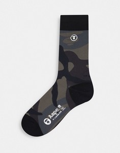 Черные носки с логотипом AAPE By A Bathing Ape-Черный цвет