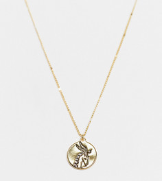 Золотистое ожерелье с зодиакальной подвеской со знаком Козерога и камнем-оберегом Kate Spade-Золотистый