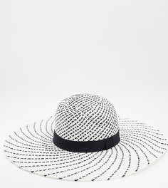 Соломенная шляпа монохромной расцветки South Beach-Multi