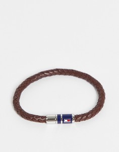 Мужской кожаный браслет коричневого цвета с магнитной застежкой Tommy Hilfiger 2790295-Коричневый цвет