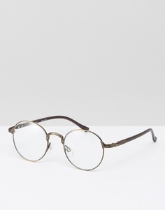 Круглые очки бронзового цвета AJ Morgan-Коричневый