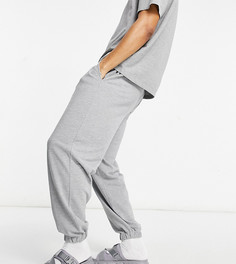 Серые меланжевые oversized-джоггеры из пике от комплекта ASOS DESIGN-Серый