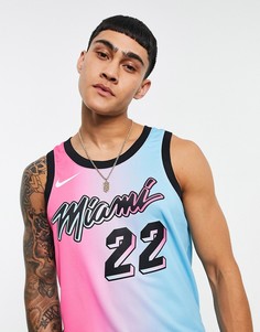 Розово-голубая майка Nike Basketball NBA Miami Heat Swingman-Розовый