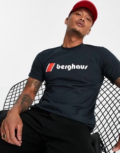 Черная футболка с логотипом на груди Berghaus Heritage-Черный