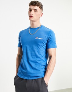 Синяя футболка с логотипом Berghaus Classic-Голубой